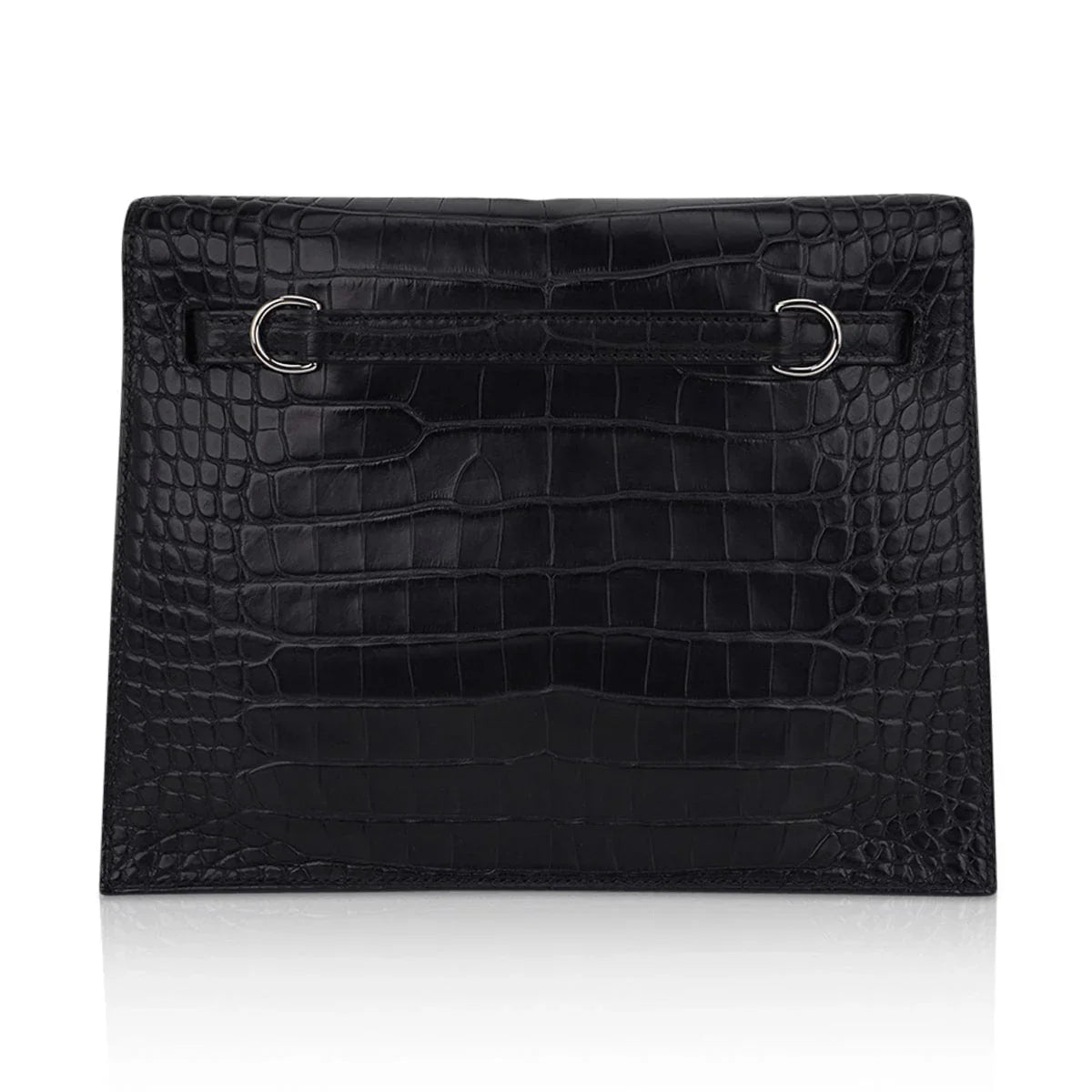 Limited Edition Kelly Danse Bag Matte Black Crocodile