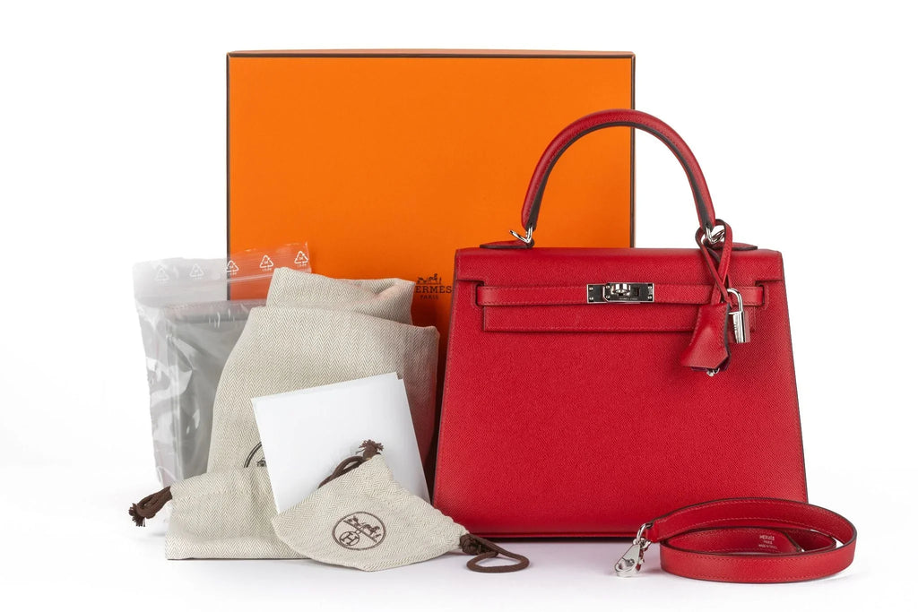 Kelly Sellier Verso Rouge Piment Palladium Hardware