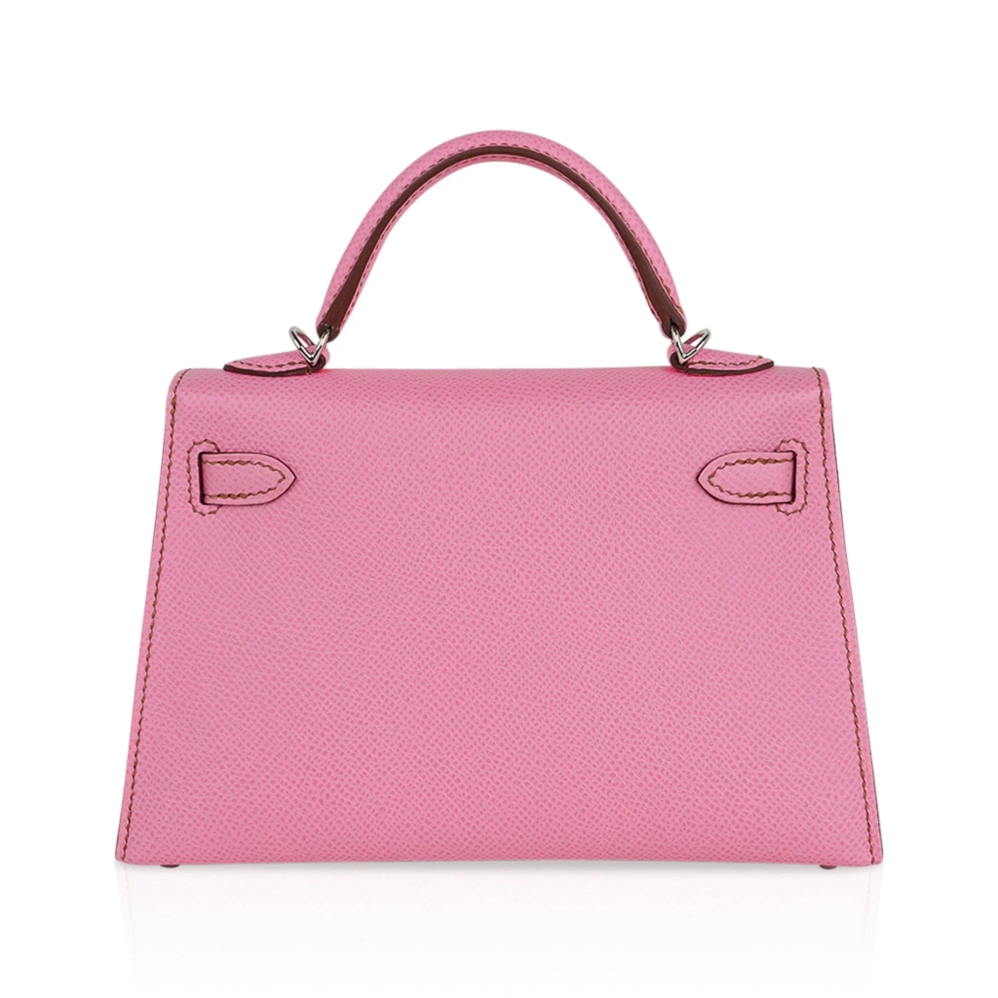 Mini Kelly 20 Sellier Bag in 5P Pink Bubblegum Epsom Leather with Palladium Hardware